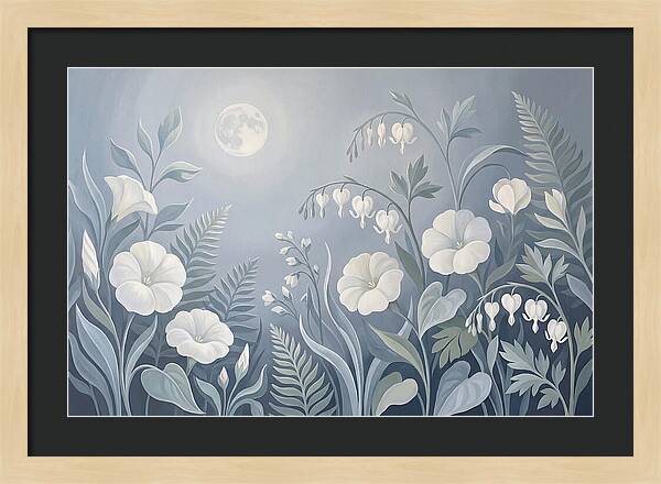 Moonlit Garden Blooms