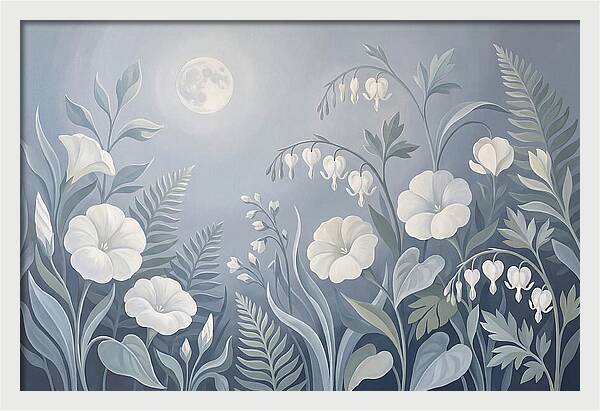 Moonlit Garden Blooms