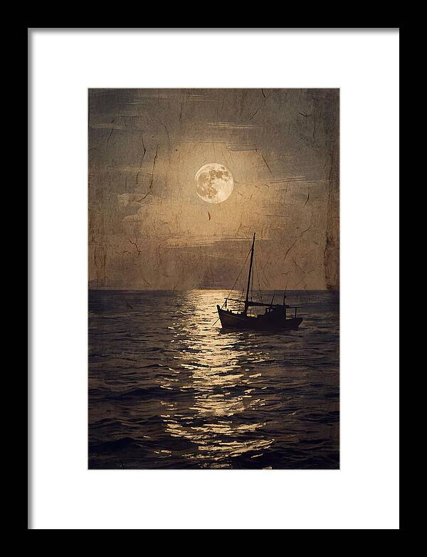 Moonlit Journey Across Water