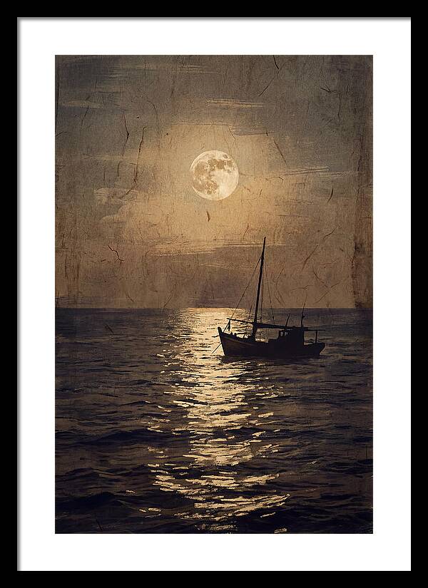 Moonlit Journey Across Water