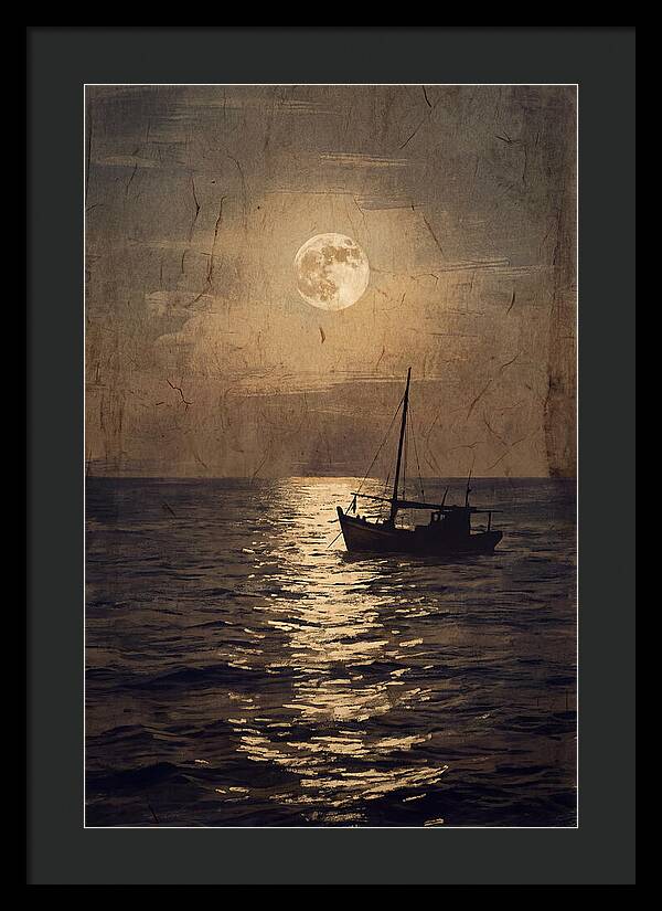 Moonlit Journey Across Water