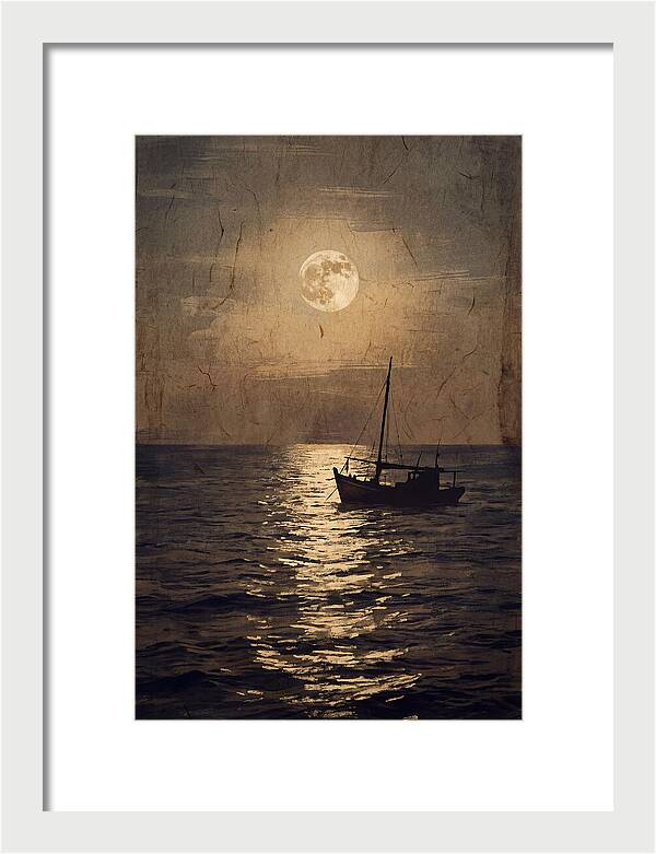 Moonlit Journey Across Water