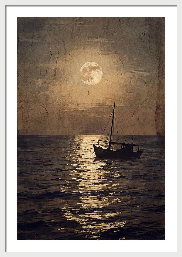 Moonlit Journey Across Water
