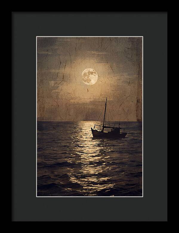 Moonlit Journey Across Water