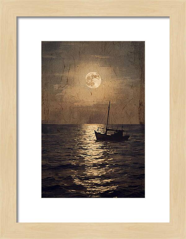 Moonlit Journey Across Water