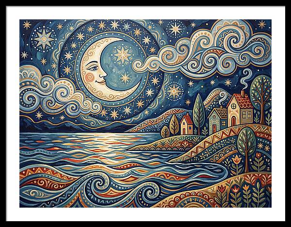 Moonlit Lake Serenity