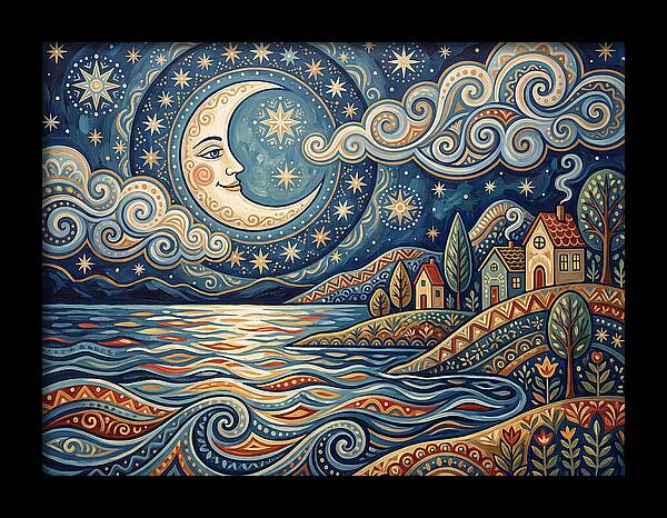 Moonlit Lake Serenity