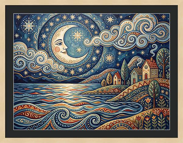 Moonlit Lake Serenity