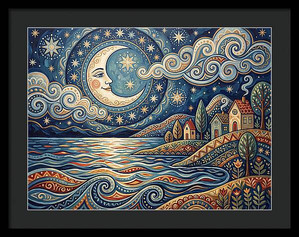 Moonlit Lake Serenity