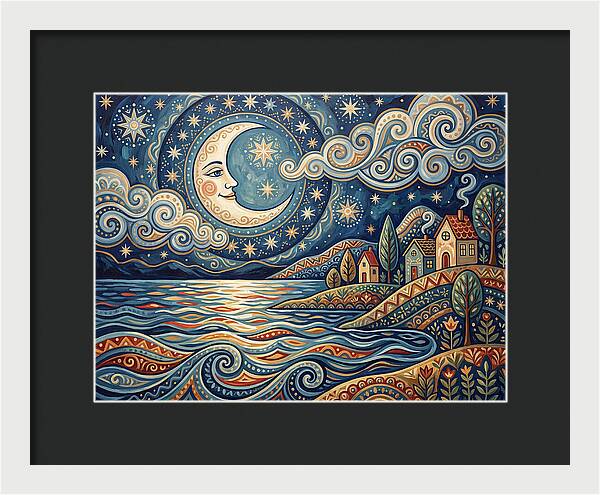 Moonlit Lake Serenity