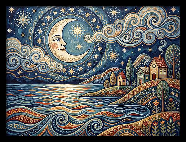 Moonlit Lake Serenity