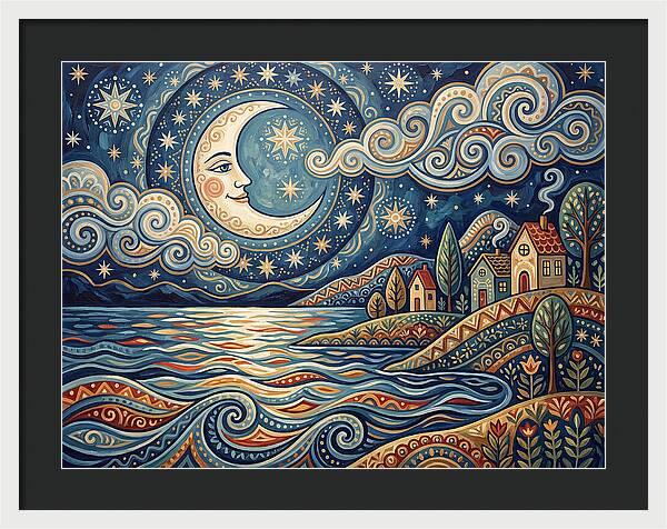 Moonlit Lake Serenity