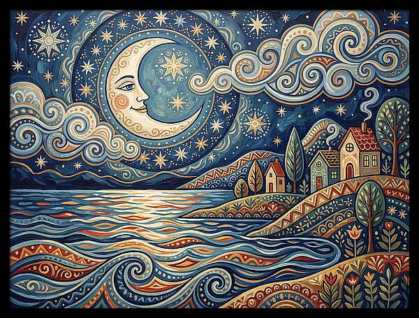 Moonlit Lake Serenity