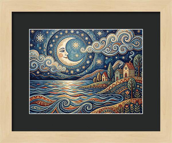 Moonlit Lake Serenity