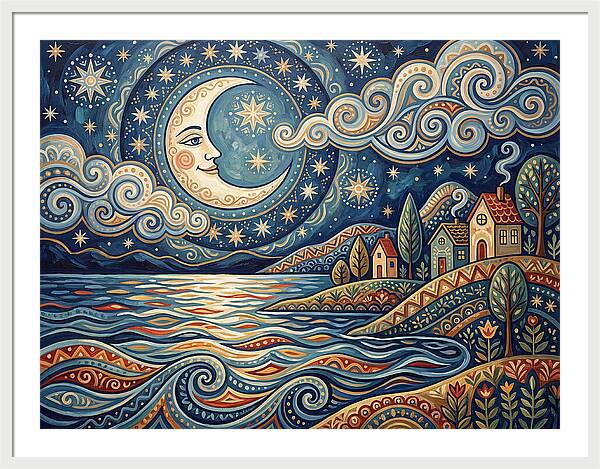 Moonlit Lake Serenity