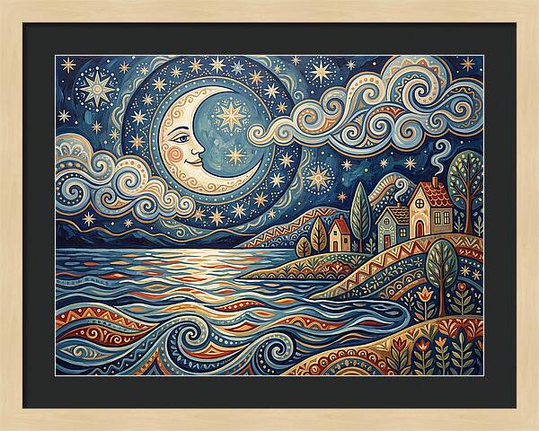 Moonlit Lake Serenity