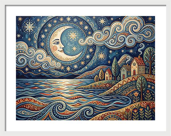Moonlit Lake Serenity
