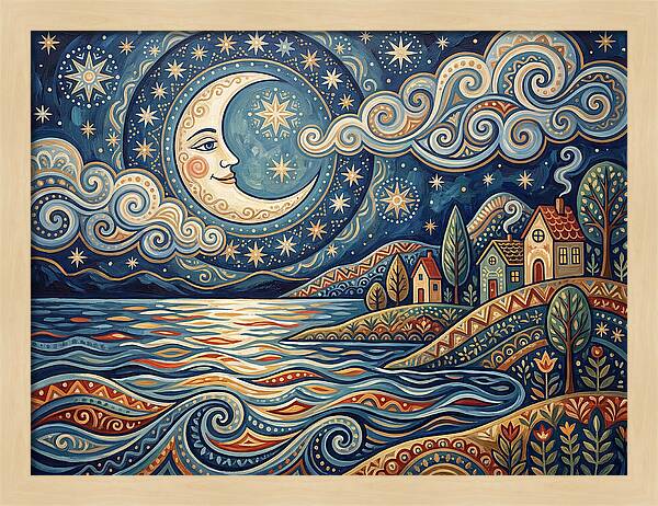 Moonlit Lake Serenity