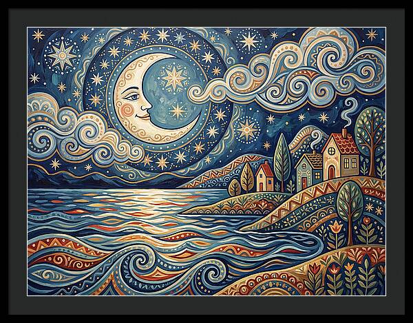 Moonlit Lake Serenity