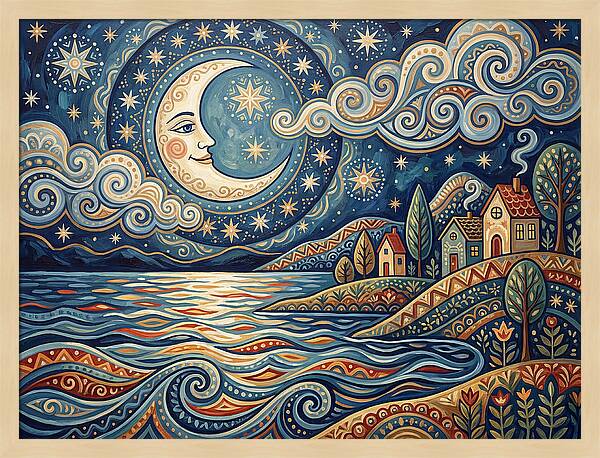 Moonlit Lake Serenity