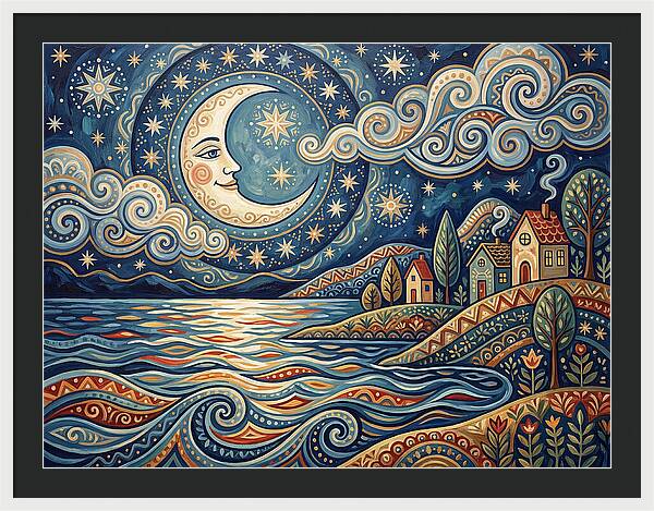 Moonlit Lake Serenity