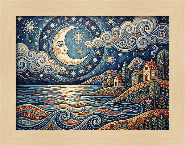 Moonlit Lake Serenity