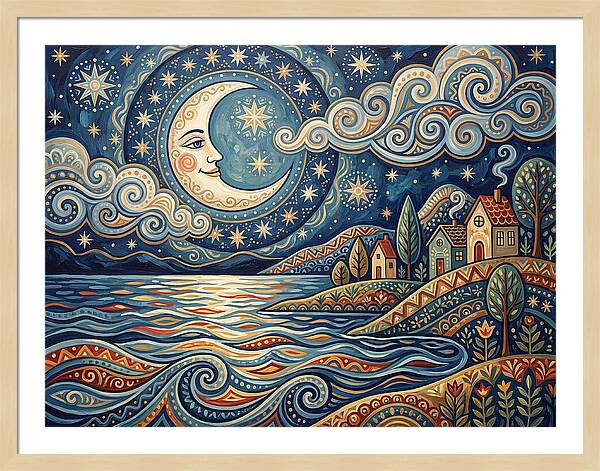 Moonlit Lake Serenity