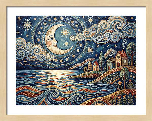 Moonlit Lake Serenity