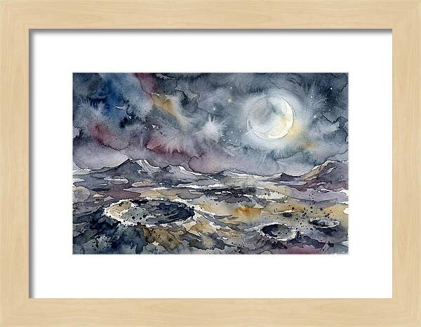 Moonlit Landscape Serenity
