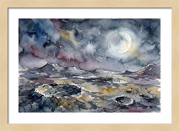 Moonlit Landscape Serenity