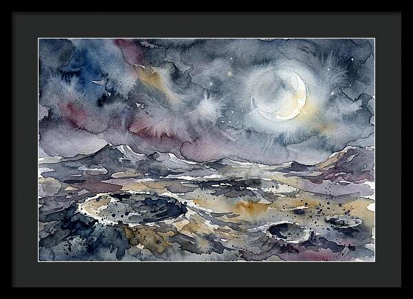 Moonlit Landscape Serenity
