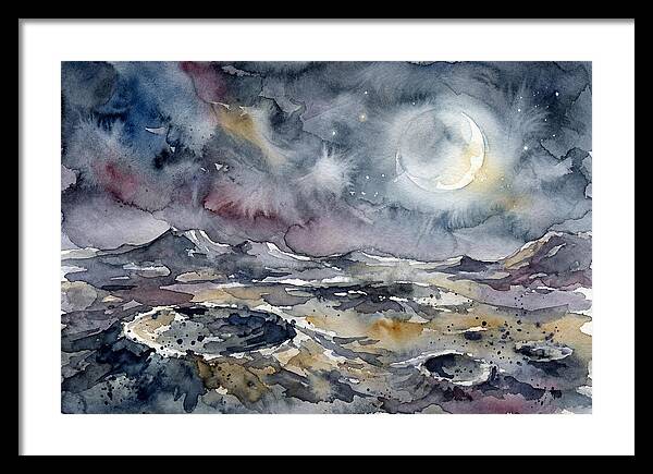 Moonlit Landscape Serenity