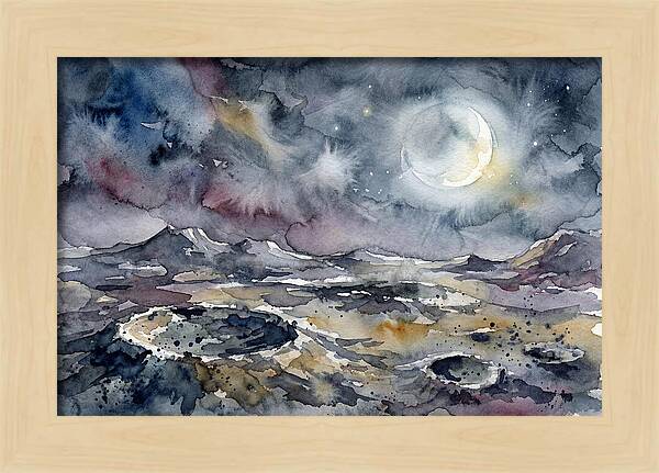 Moonlit Landscape Serenity