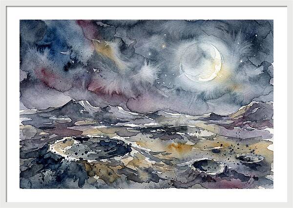 Moonlit Landscape Serenity