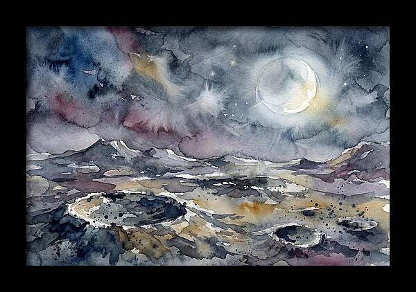 Moonlit Landscape Serenity