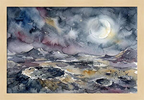 Moonlit Landscape Serenity