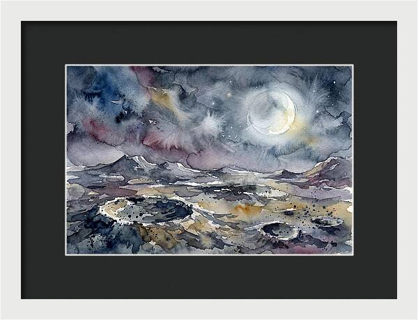 Moonlit Landscape Serenity
