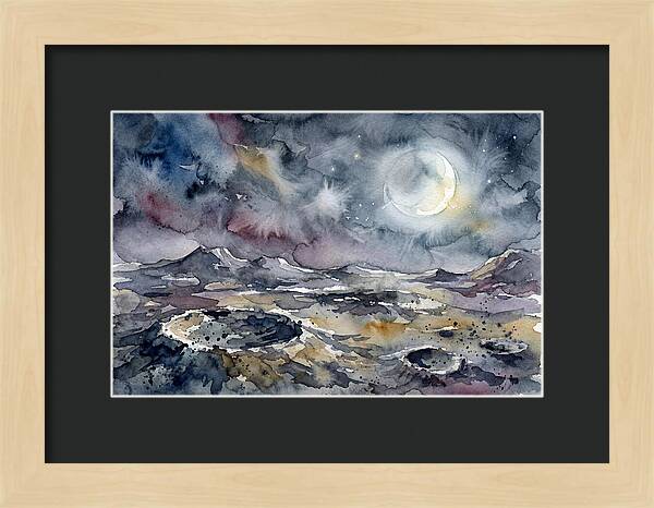 Moonlit Landscape Serenity