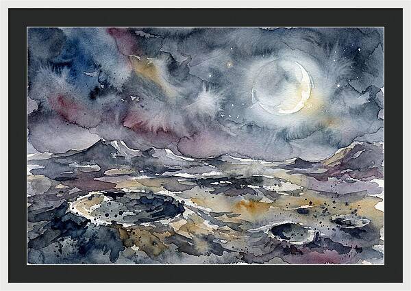 Moonlit Landscape Serenity