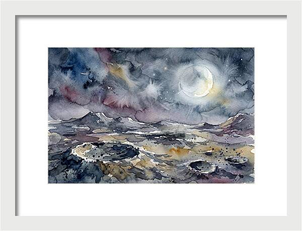 Moonlit Landscape Serenity