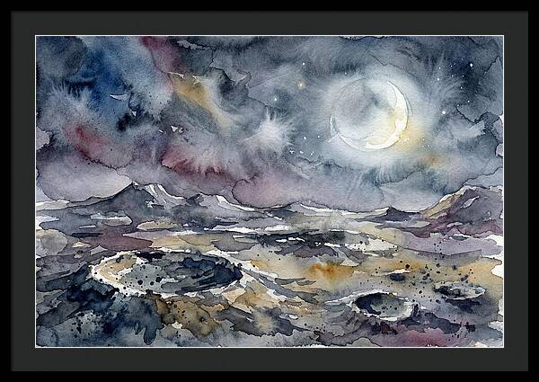 Moonlit Landscape Serenity