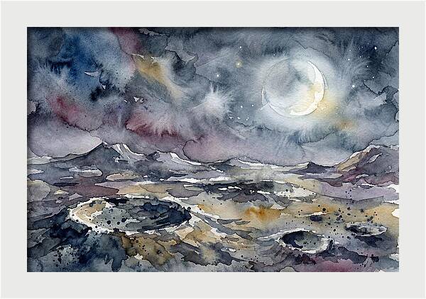 Moonlit Landscape Serenity