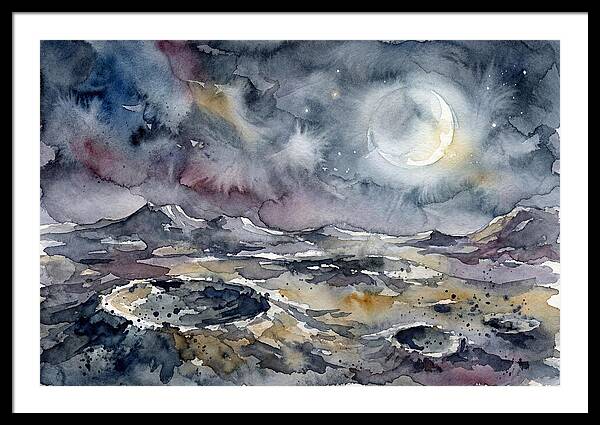 Moonlit Landscape Serenity
