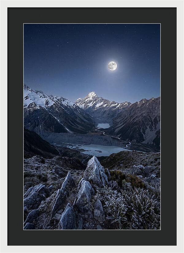 Moonlit Mountain Majesty