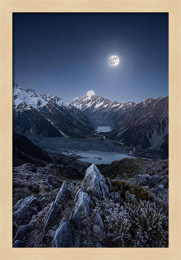 Moonlit Mountain Majesty
