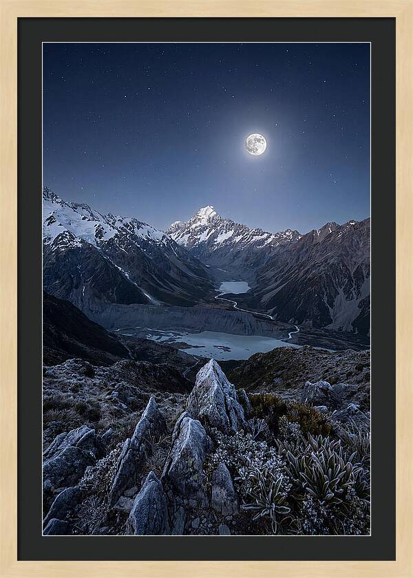 Moonlit Mountain Majesty