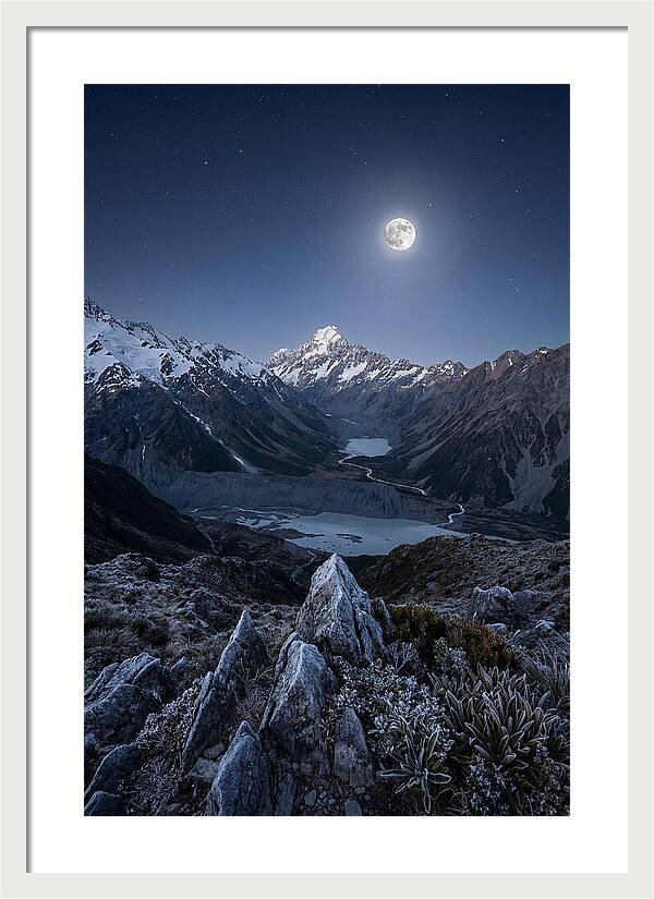 Moonlit Mountain Majesty