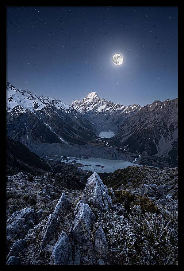 Moonlit Mountain Majesty