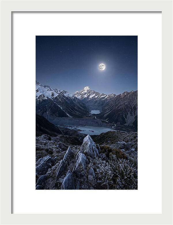 Moonlit Mountain Majesty