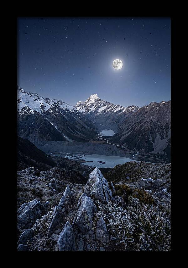 Moonlit Mountain Majesty